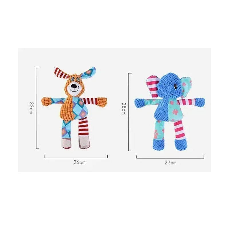 1/2 Pcs Pet Voice Toys Dog Plush Teeth Grinding Anti Bite Interactive Cat and Dog Supplies Self Hi Training Toys
