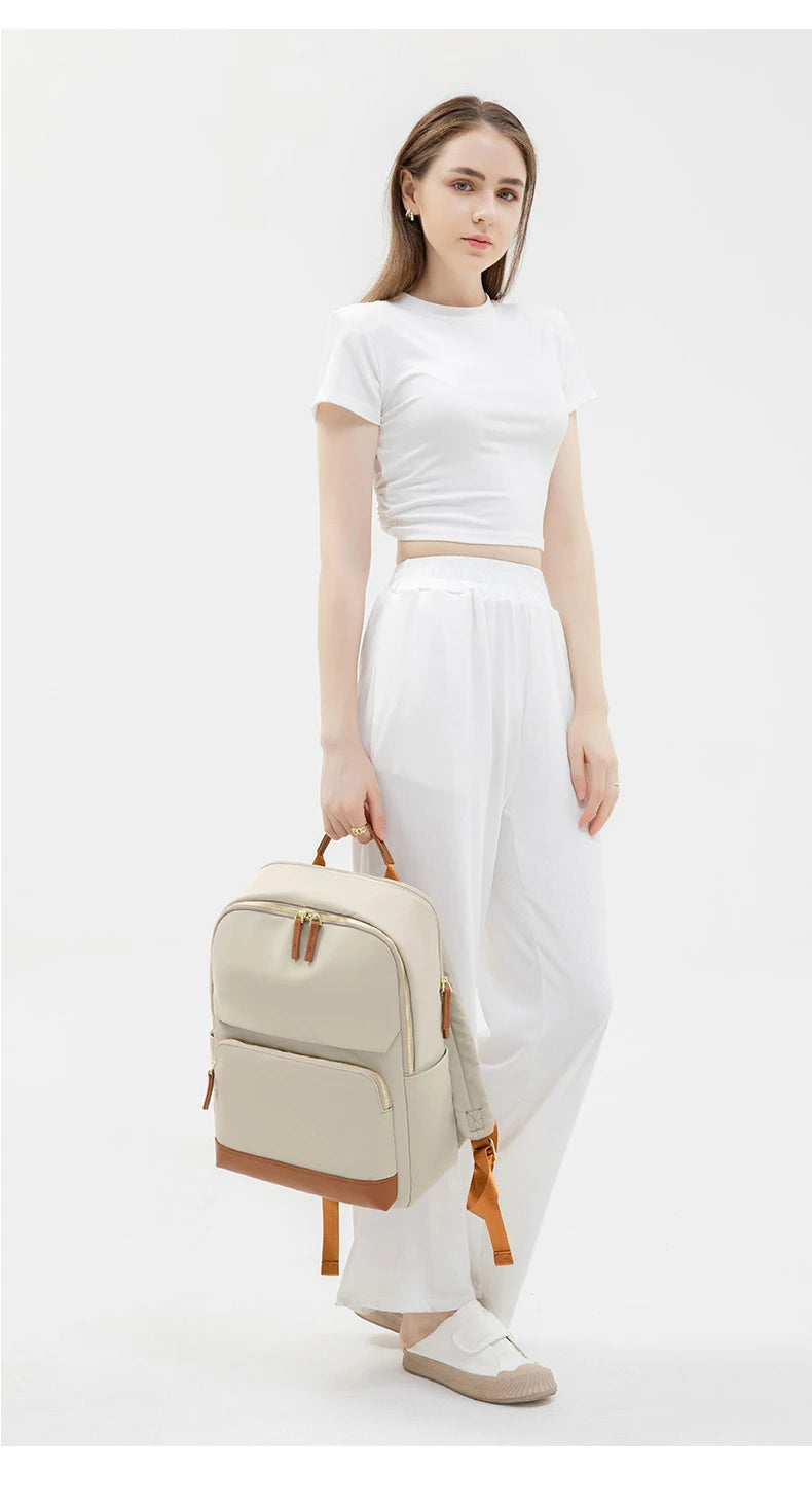 Travel Backpack for Women Luxury Back Pack Bag for 15.6 inch Laptop New Stylish Female Bags with Computer Cabin Large Schoolbags