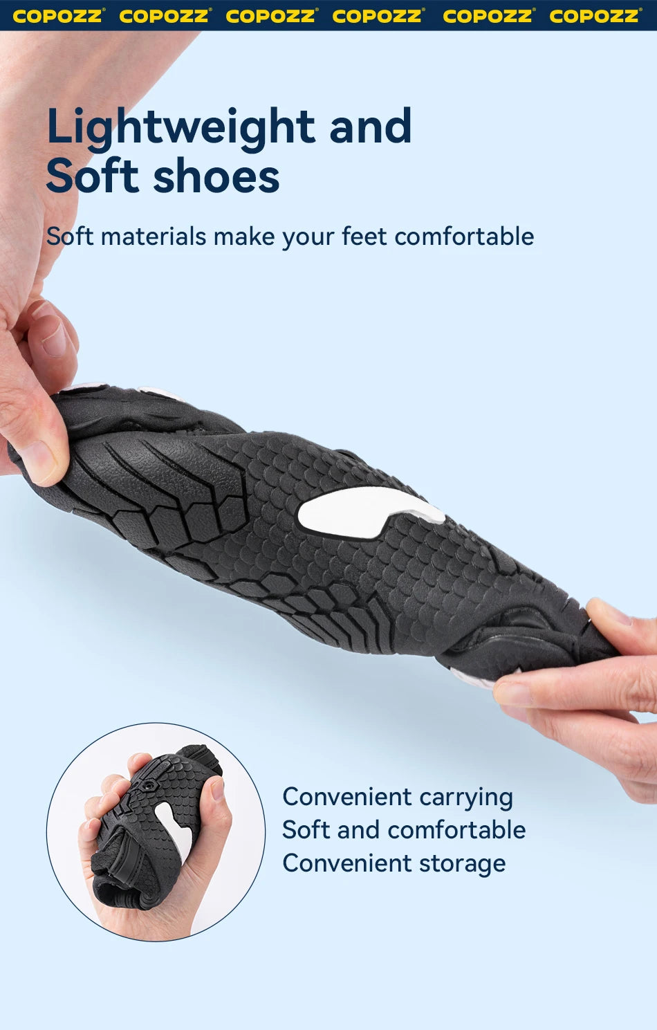 COPOZZ Unisex Water Shoes Barefoot Shoes Outdoor Beach Water Sports Upstream Aqua Shoes Sport Running Fitness Non-slip Sneakers