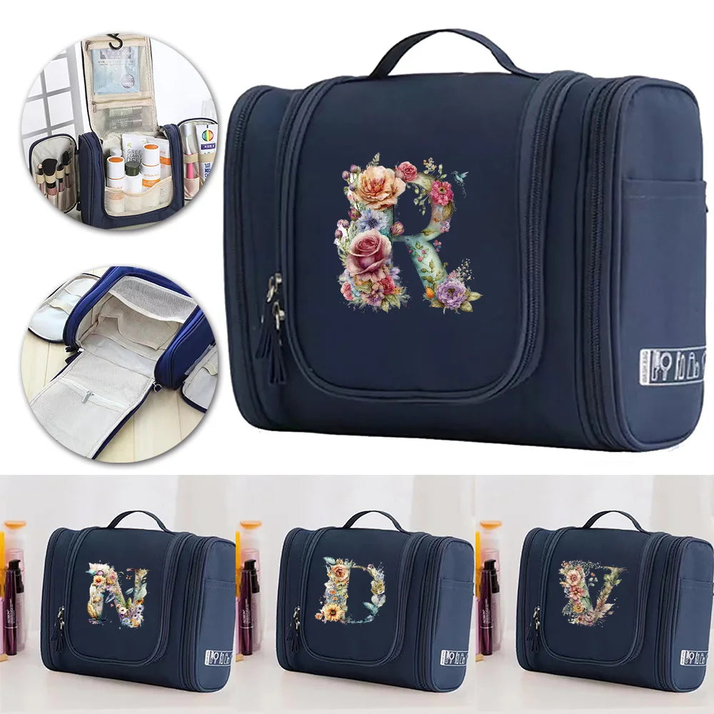 New Fashion Floral Shaped Letter Pattern Female Toiletries Are Very Convenient Minimalist Makeup Bag for Easy Storage of Items