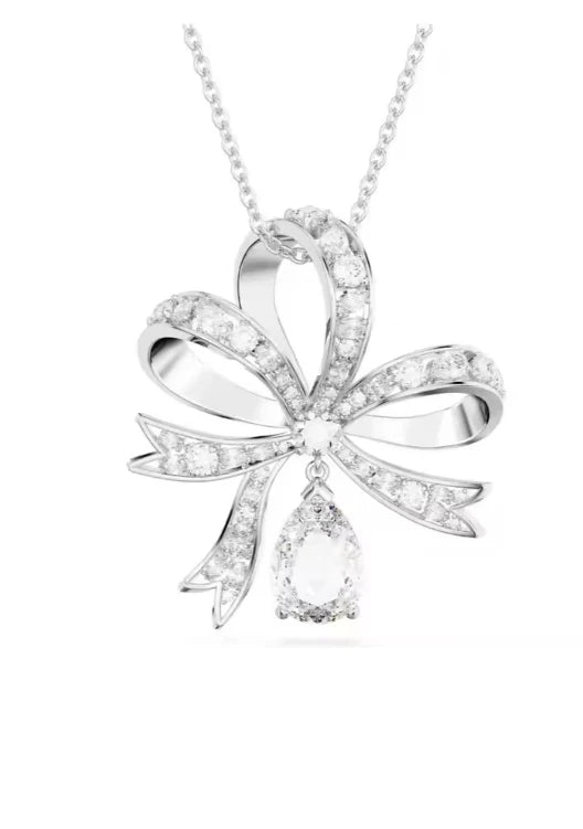 2025 New High End Fashion Luxury Personalized Bow Necklace Pendant for Daily Wear, Party Essential - Anniversary Gift