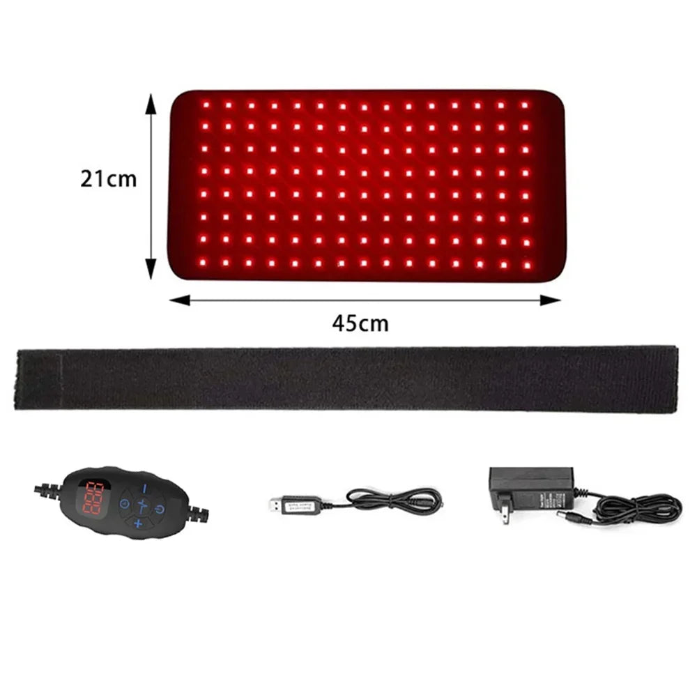 Red Infrared Light Therapy Pad LED Beauty Devices for Face and Body Back Knee Hands Feet Relief Portable 660nm 850nm Heat Pad