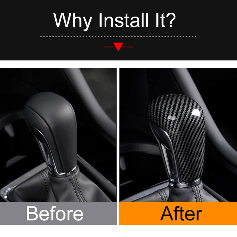Car Gear Shift Knob Gear Head Cover Trim Sticker For Mazda 3 BP Axela CX-30 CX30 CX-50 CX50 2019 2020 2021 2022 2023 2024 2025