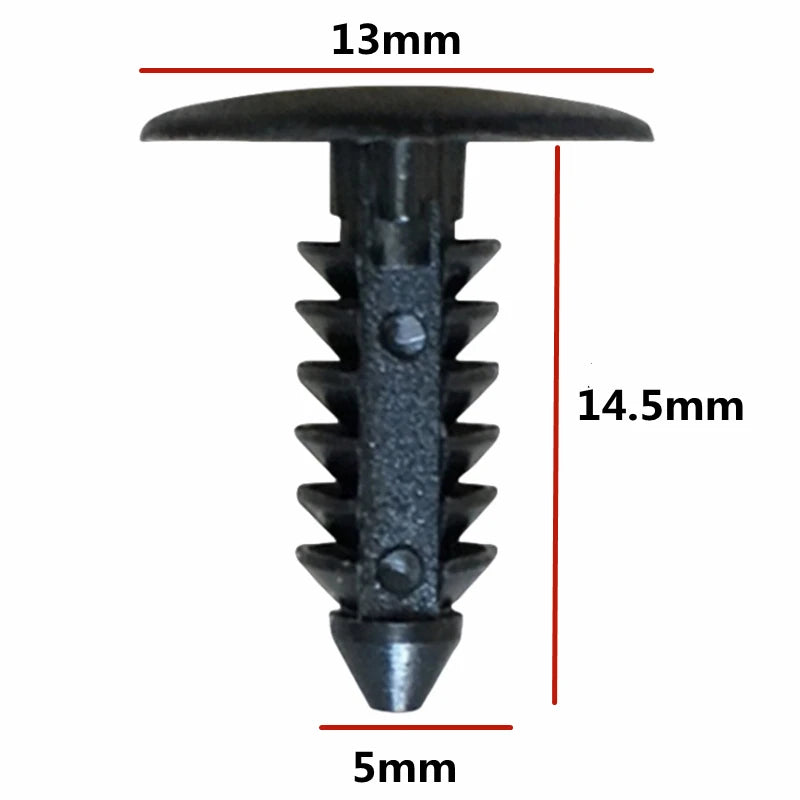 OEM 30Pcs For 5mm Hole Auto Bumper Retainer Clips Car Plastic Rivets Fasteners Push Retainer    A01