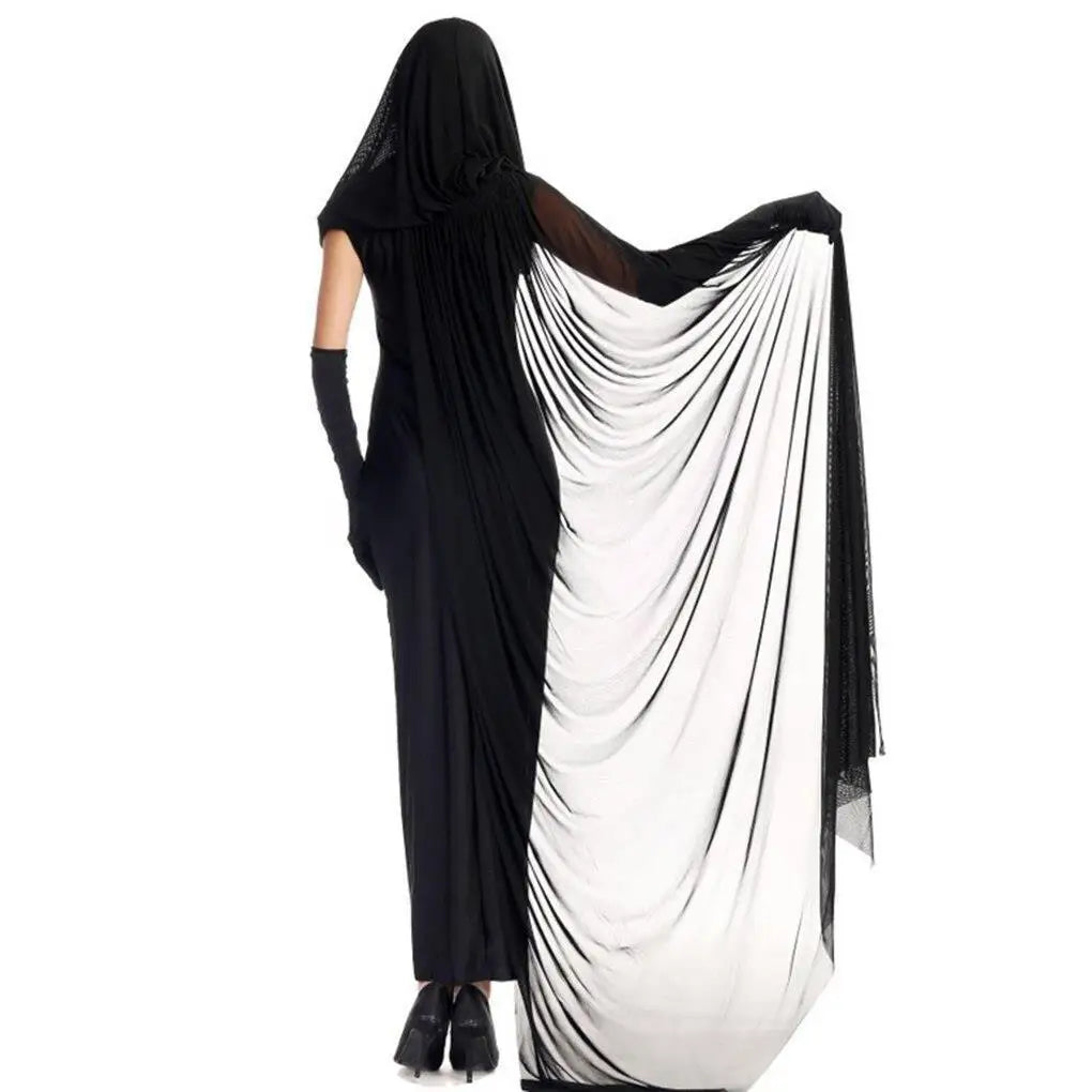 Halloween Costumes Cosplay Costumes Ghost Bride Witch Vampire Performance Game Clothes Women Dress Scary Demon Medieval Cloak