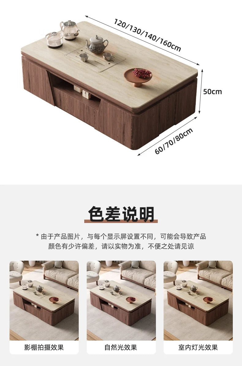 Modern Home Coffee Tables Storage Shelf Table Basse Table Sturdy Frame Easy Suitable Mesa De Centro Sala Living Room Furniture