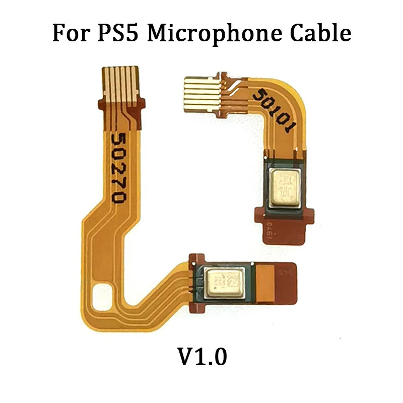1Set Microphone Flex Cable For PS5 V1 V2 V3 Gamepad Controller Flat Cable For PS5 BDM-010 020 030 Handle Inner Mic Ribbon Cables