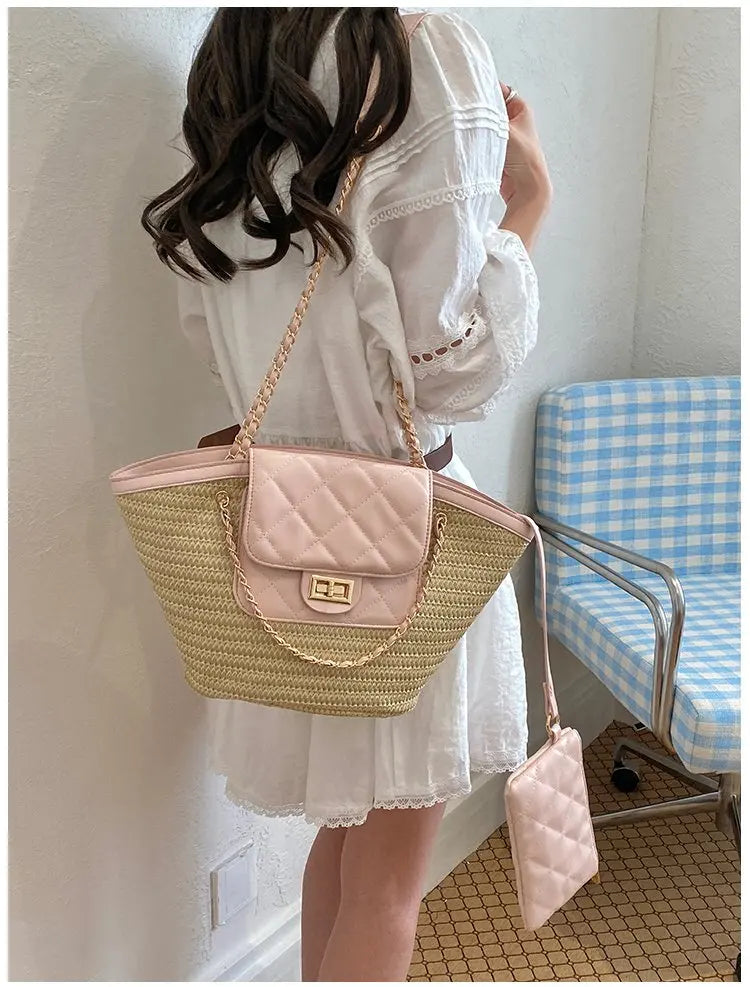 High-End Fashion Simple Designer Diaper Bags For Women Luxury Leather Large Capacity Elegant Tote Bag Minimalist Casual