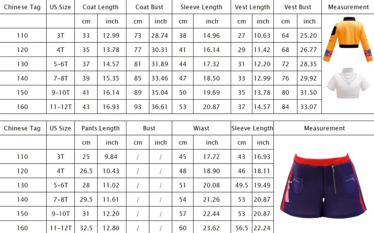 Girls Costume Cosplay Idol Group Kids Stage Outfit Halloween Costumes with Accessories