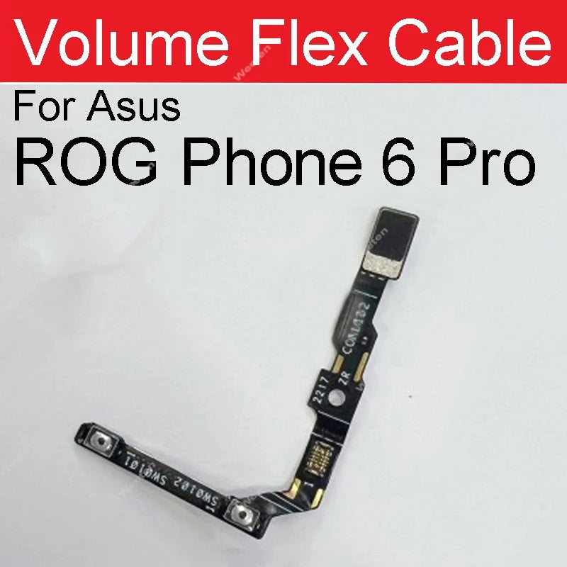 Power Volume Button Flex Cable For Asus ROG Phone 6 ZS630KL Rog 6D 6Pro On Off Power Volume Side Keys Flex Ribbon Parts