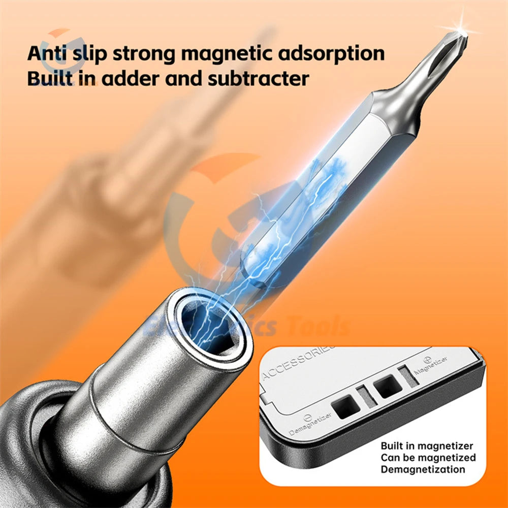 DC3.7-4.2V 38 Batch Heads Electric Screwdriver Rechargeable Speed 110R Cordless Screwdriver High Torque Household Repair Tool