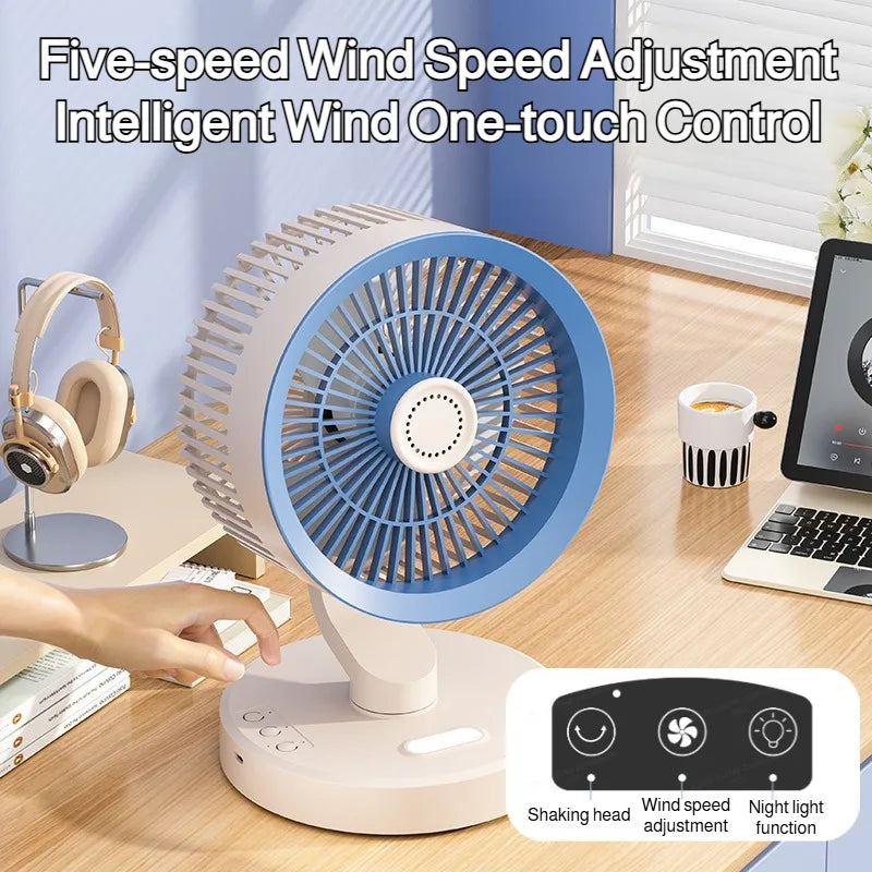 Desktop Circulating Small Wall Mounted Fan Multifunction Shaking Head Remote Control Quiet Cooling Fan For Home Office