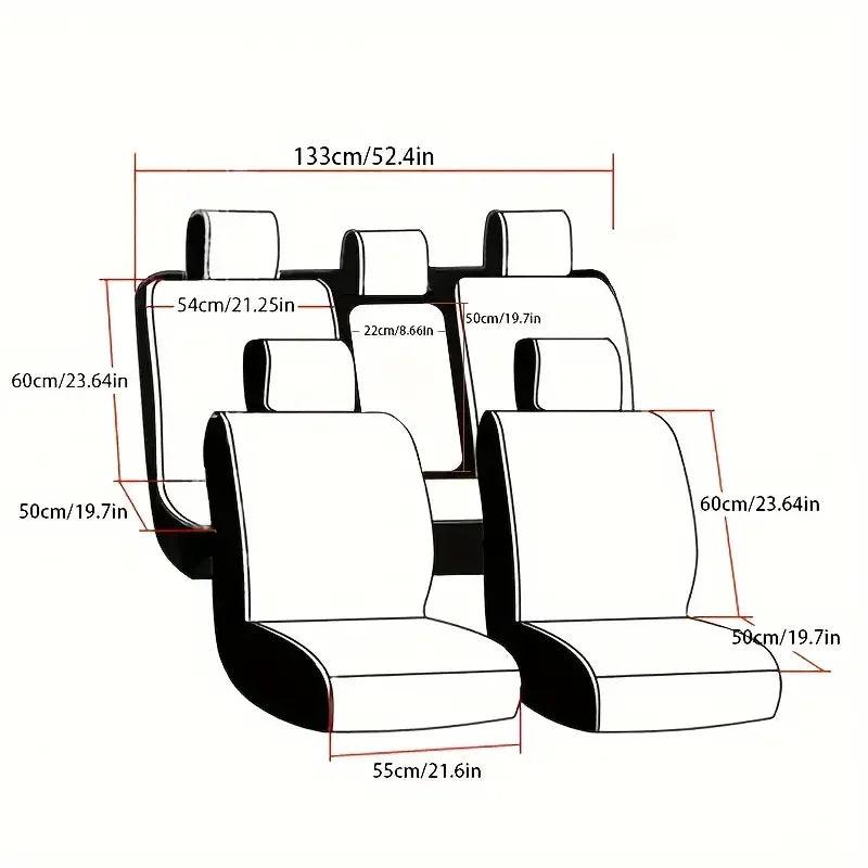 Single Front Car Seat Cover, Full-Wrap Design, Breathable Perforated PU Leather, Universal Fit for Most Sedans, Trucks & SUVs