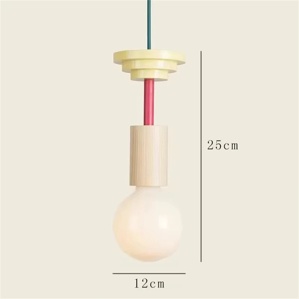 Modern Lustre Grain Ceiling Pendant Lamp Nordic Wood LED Pendant Lights Kitchen Restaurant Home Decor Hanging Lamp Light Fixture