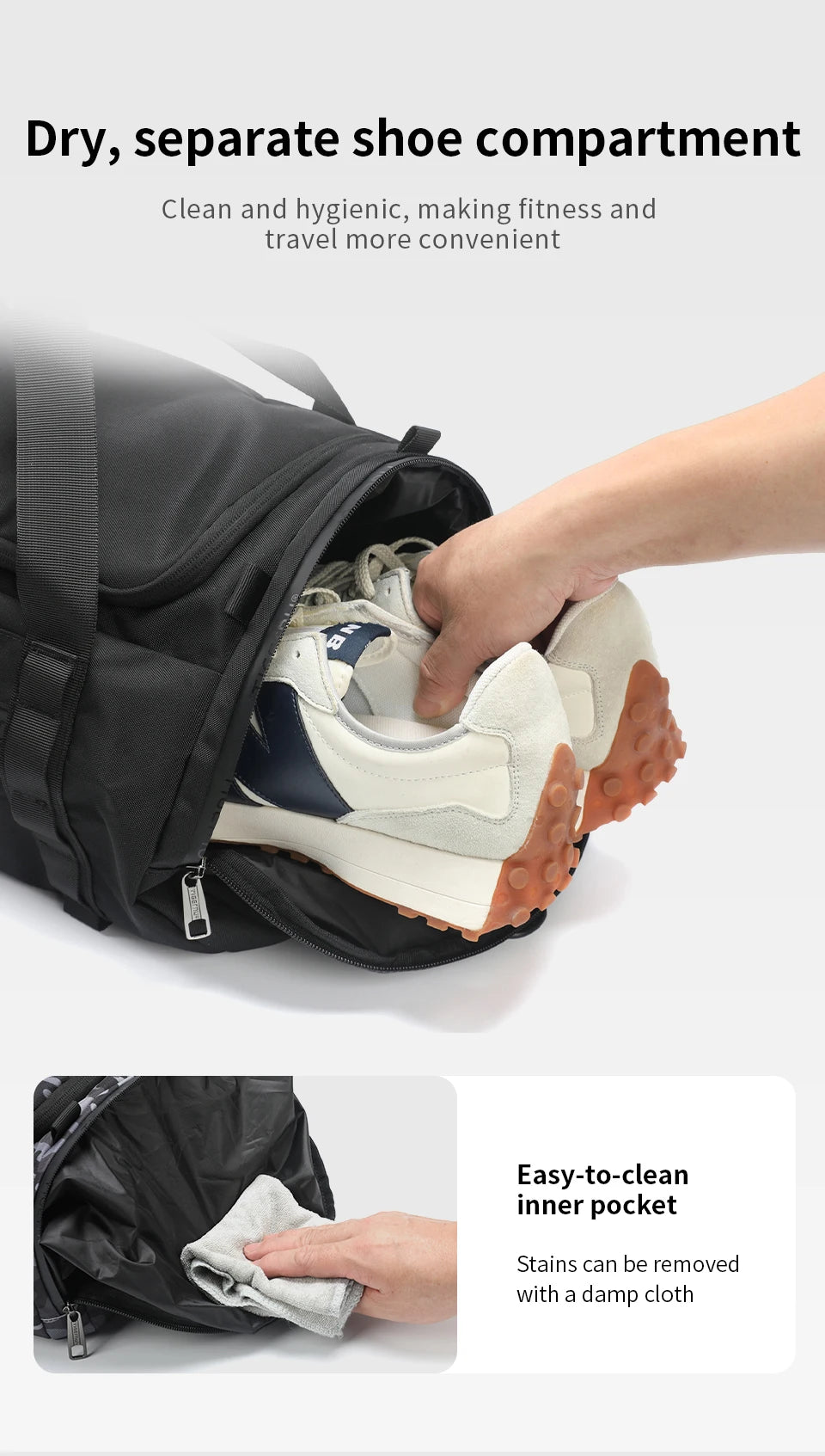 Tigernu Travel Bags For Men Gym Bag Waterproof Fitness Bag Men Outdoor Portable Bag Ultralight Yoga Sports Bag Handbag Crossbody