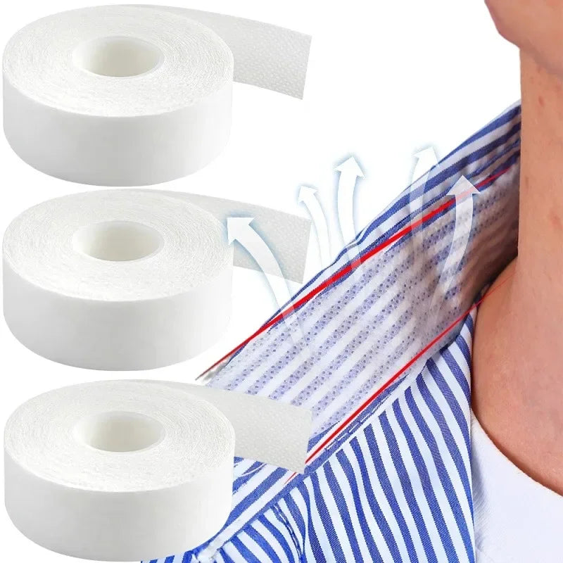 Disposable Self-Adhesive Collar Sticker Women Absorbent Anti-dirt T-shirt Collar Stickers Protector Neck Liner Pads Accessories