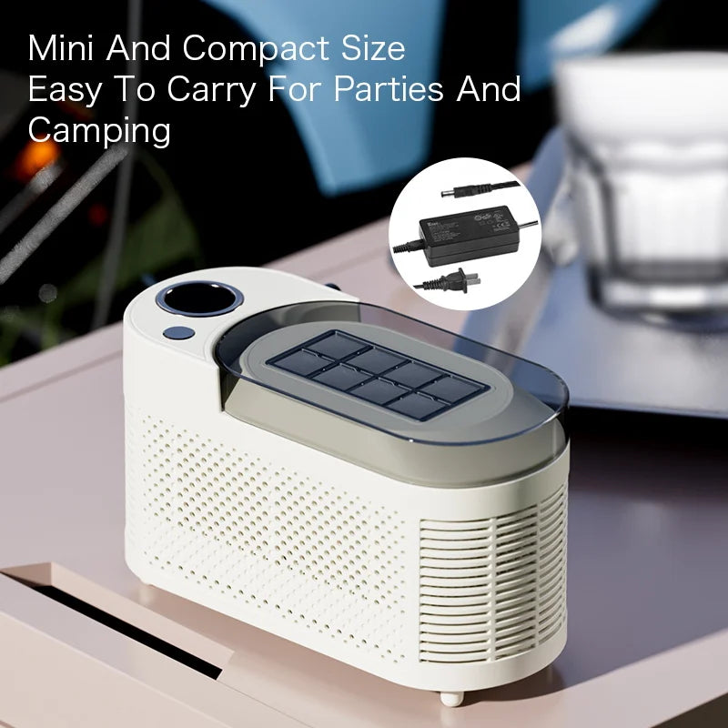 Portable Small Ice Maker Mini Convenient Home Dormitory Office Camping Car Cube Ice Automatic Ice Making Box ice machine 220V
