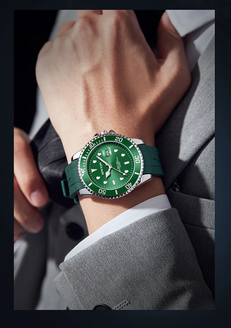 SANDA 2025Top Brand Luxury Fashion Men's Watches 30M Luminous Waterproof Quartz Wristwatch For Male Clock Calendar Relogio