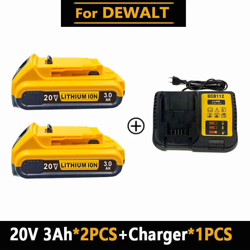 Original for DeWalt 6Ah/8Ah/12Ah 20V battery replaceable DCB184 DCB200 DCF892 DCF845 DCF850 DCF911 DCD800 DCD805 Tools Battery