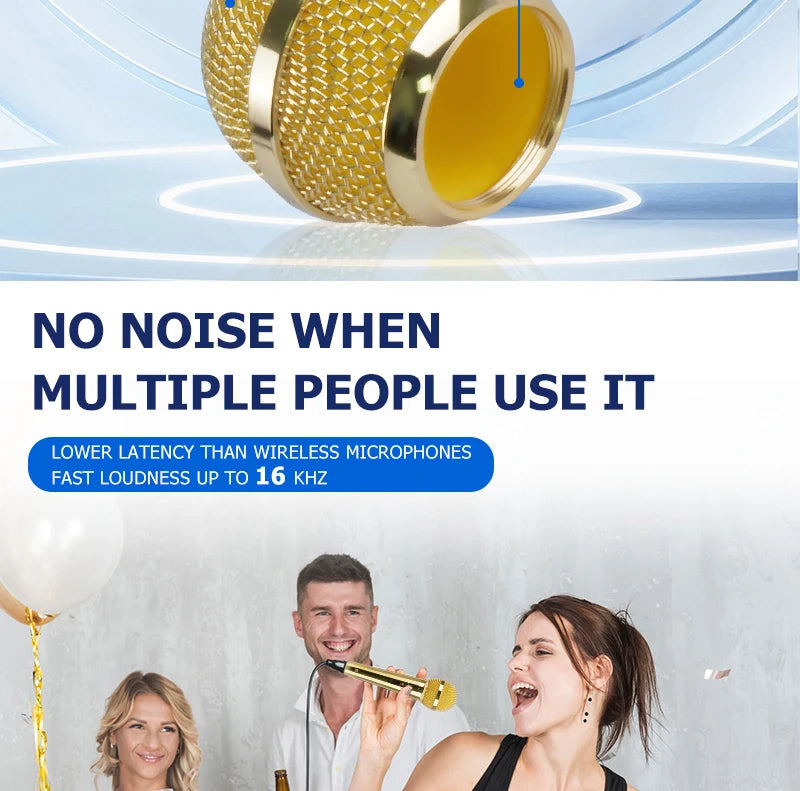 Karaoke Microphone Handheld Professional Wired Dynamic Microphone Clear Voice Mic for Karaoke Part Vocal Music Performance