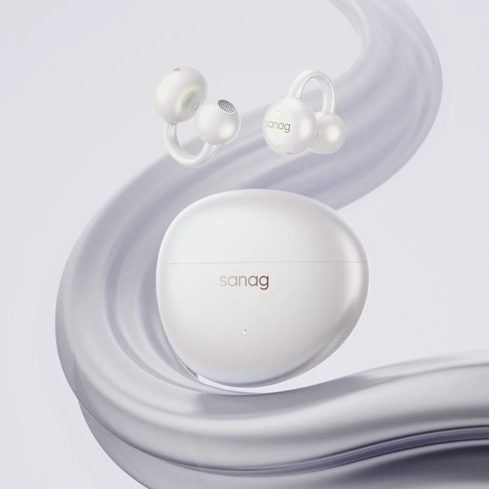 Sanag S7S AI Open Ear Clip on Headphones HiFi 3D Stereo Sound Quality AI Assistant Wireless Bluetooth Earphones APP EQ Setting