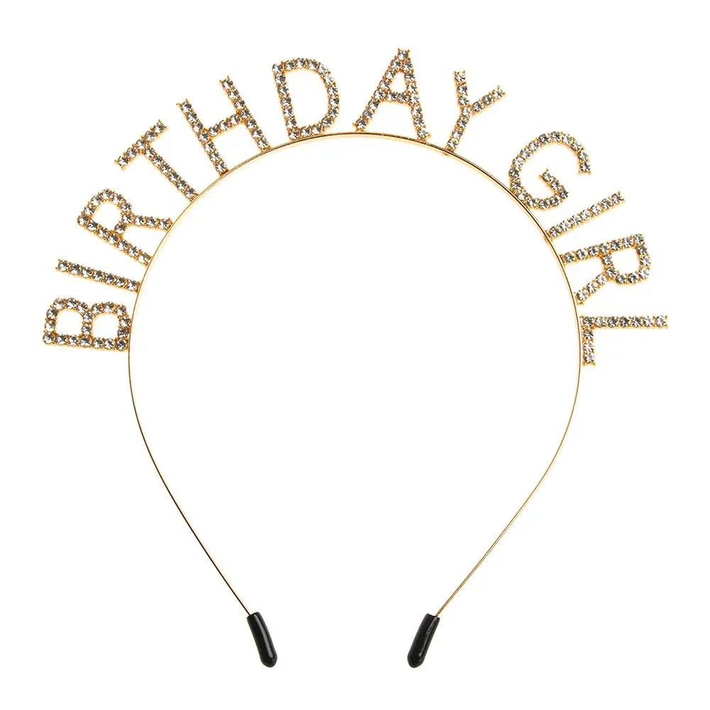 Fashion Metal Alloy Women Hair Hoop Birthday Girl Headband Birthday Party Tiara Princess Crown