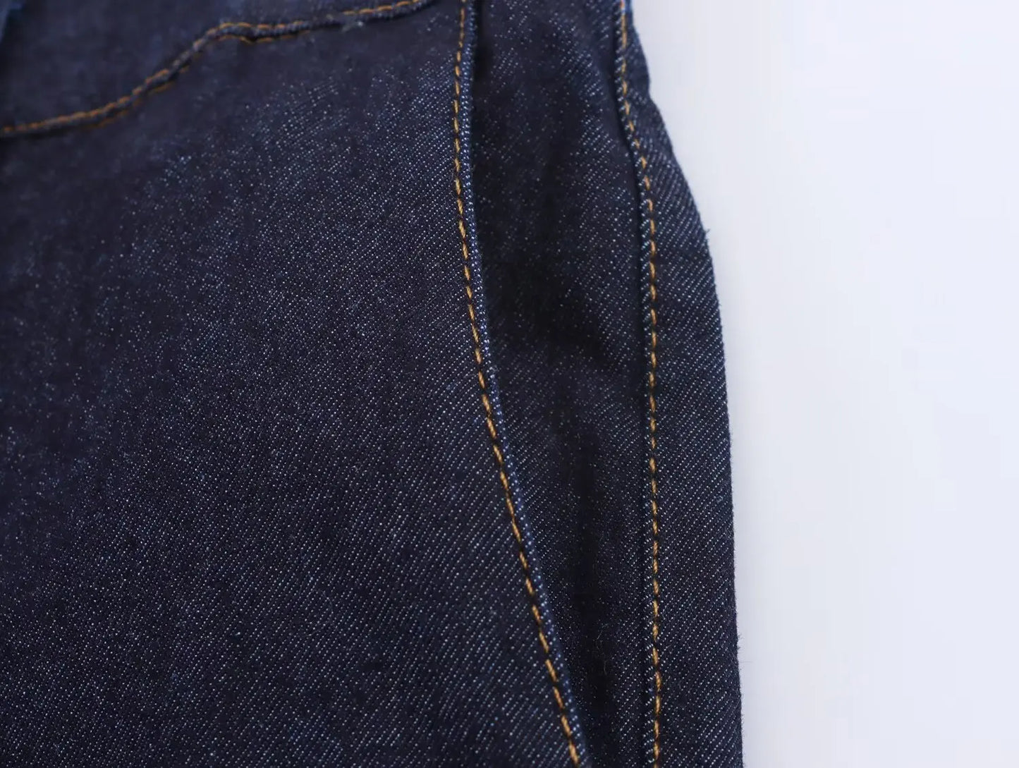 DiYiG  Women 2025 Autumn New Fashion Slim Fit Denim Bubble Sleeve Buckle Shirt Zipper Wide Leg Pants Blouses Mujer