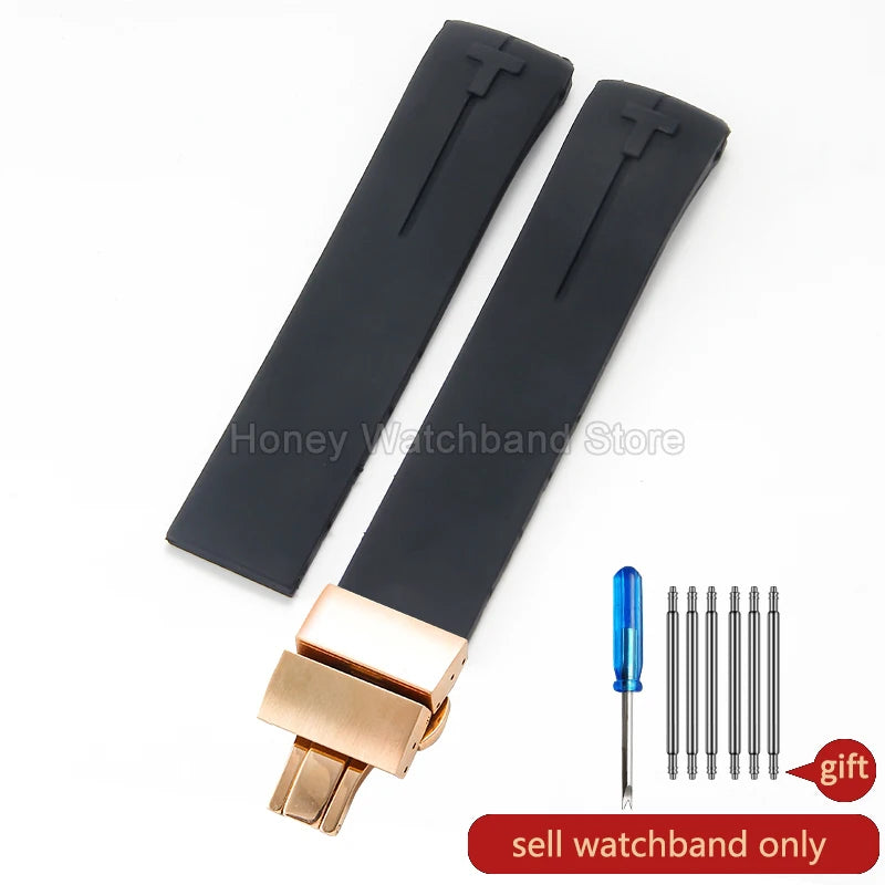 Flexible Comfortable Silicone Bracelet for Tissot T-Touch Blue Orange T013 T047 T121 Watchband Special Interface Sweat Resistant