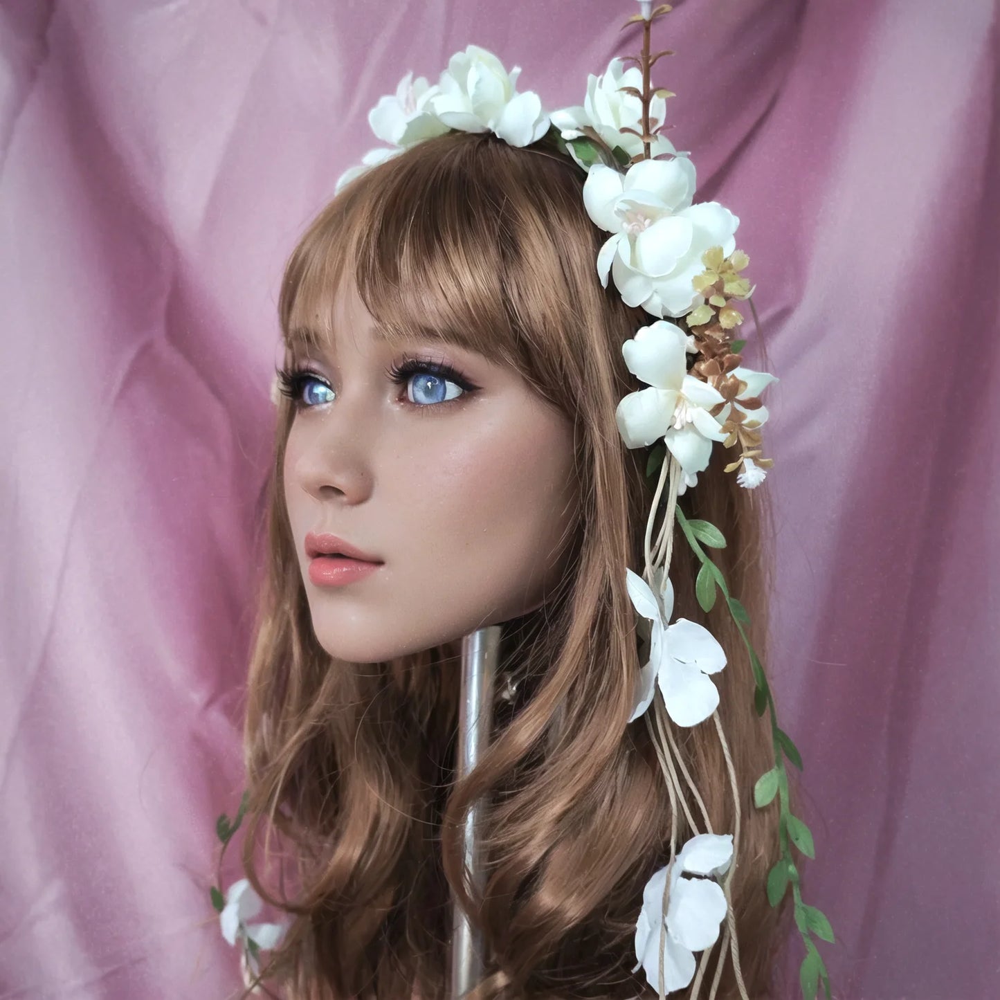 Professional TPE doll head, with genuine skin texture, delicate facial details, durable, suitable for makeup art, personal pract