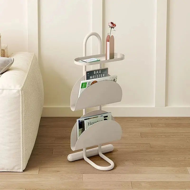 3-Tier Save Space Side Table Removable Sofa Side Cabine Living Room Balcony Coffee Table Magazine Bookcase Bedroom Bedside Shelf