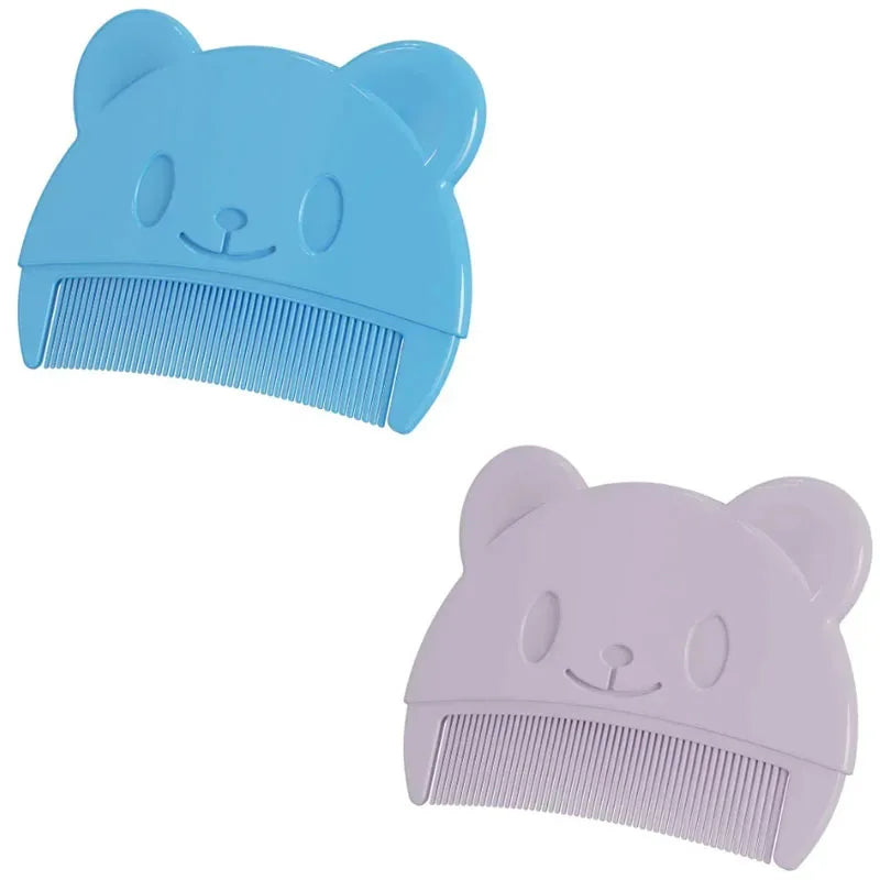 1-4pcs Newborn Baby Comb Remove Fetal Scale Cute Bear Shaped Infants Boys Girls Fetal Hair Shampoo Soft Comb