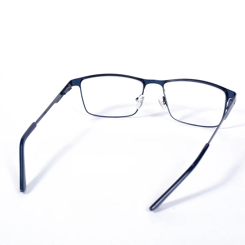 2025 NEW Men Blue light blocking Reading Glasses for Men Metal Full Frame Readers Magnifier Presbyopia Lens Eyewear +75+100+125