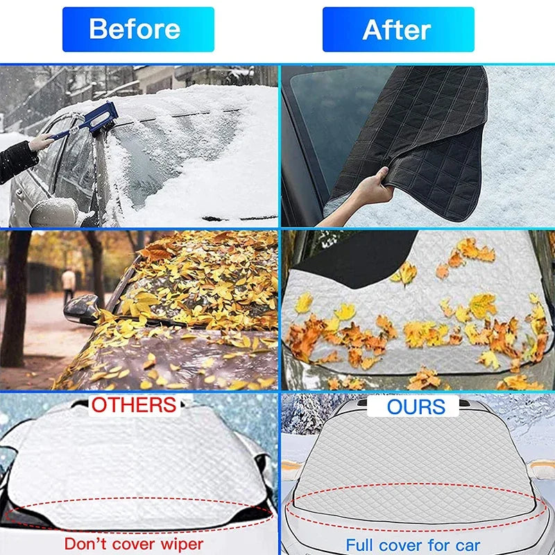 Winter Car Snow Shield Shade Front Windshield Anti-frost Antifreeze Sunshade Cover Sun Shade Protector Auto Exterior Accessories
