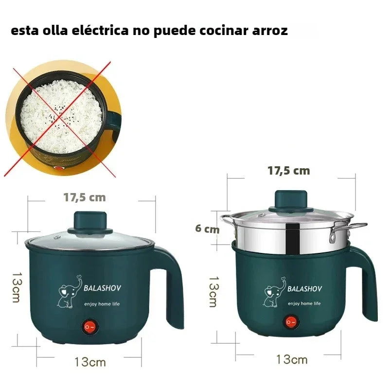 Mini Electric Cooker Non-stick Cooking 1-2 People Double Hot Pot steamer Hot Pot Multifunction Electric Cooker for Home 220V EU