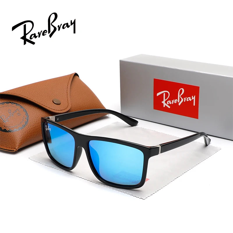 RareBray New Fashion Men Women Sunglasses Polarized Trendy Driving Outdoor Fishing UV400 Anti-glare Square Frame Eyeglasses