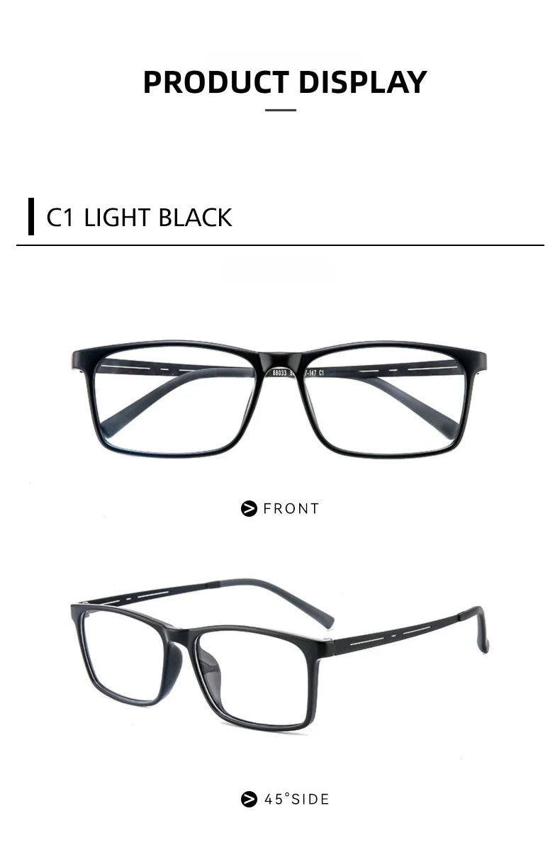 KANSEPT Square Man Glasses Myopia Big Face Glasses for Women Blue Light Lenses to Read Lunette De Lecture Femme Eyeglass Frames