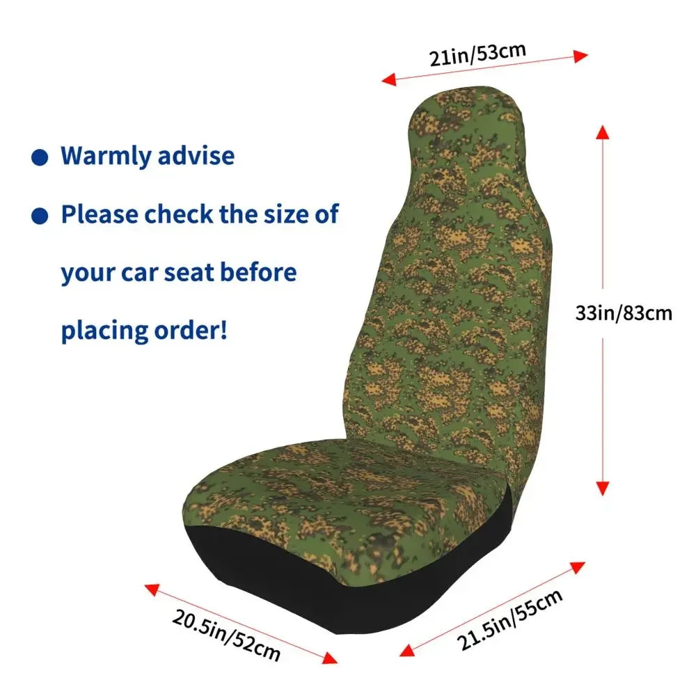 Urban Style Camouflage Universal Car Seat Cover Off-Road For SUV Multicam Front Rear Flocking Cloth Cushion Fabric Hunting