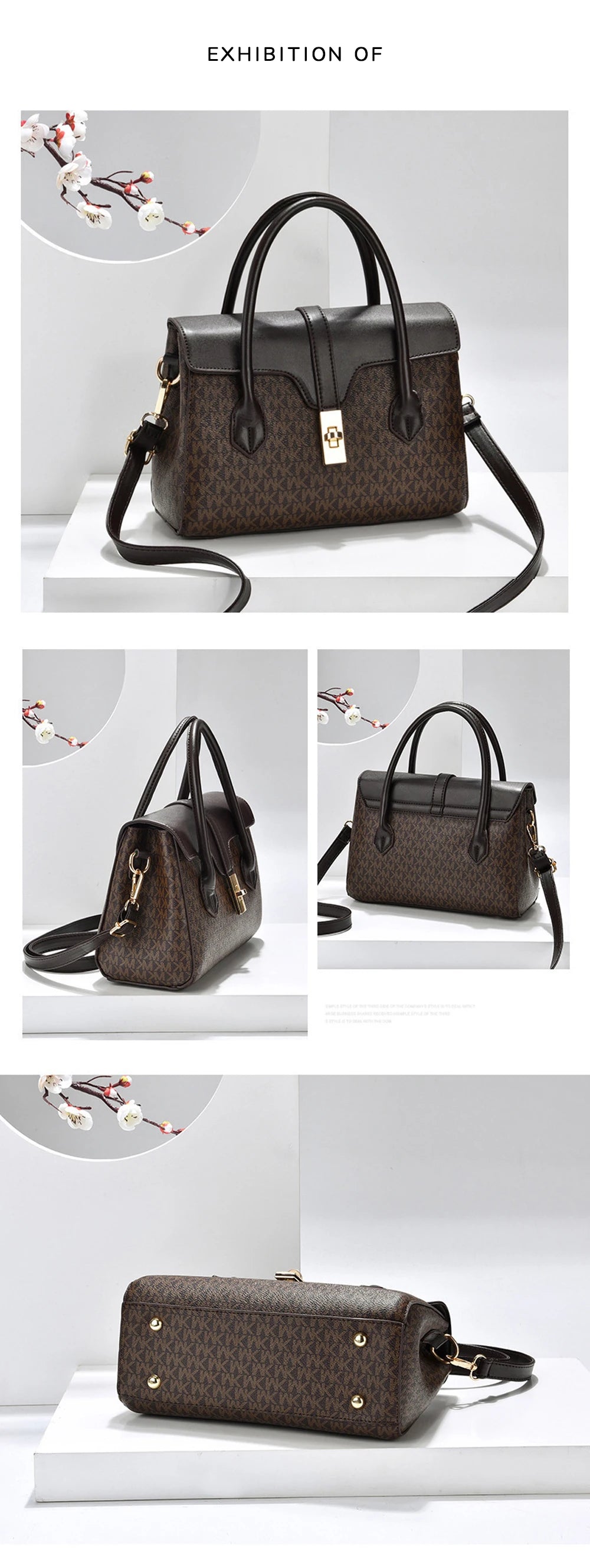 Fashion Luxury Design Shoulder Bag Womens Handbag New Trend Ladies Lady Tote Bags Print Pu Leather Shoulder Cross Bag For Woman