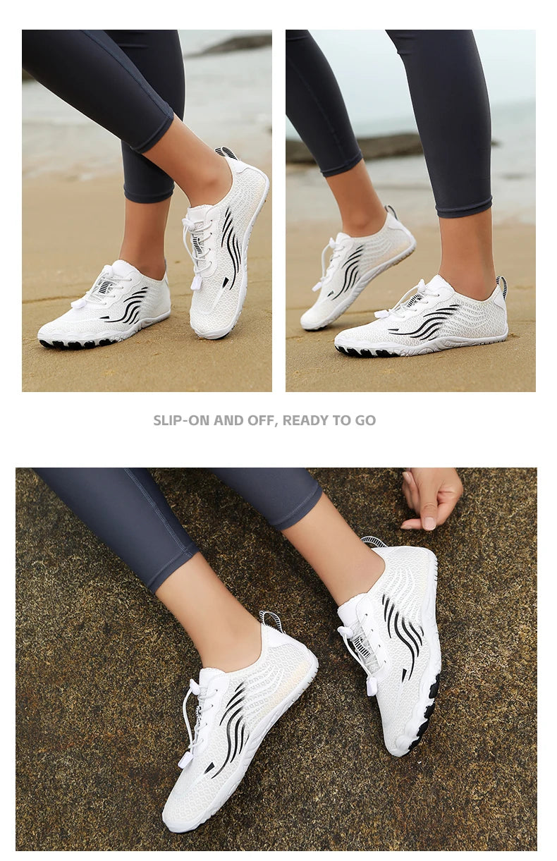 Aqua Shoes For Women Men Barefoot Water Shoes Anti-Slip Quick-Drying Outdoor Beach Upstream Wading Swimming Shoe Sneakers Unisex
