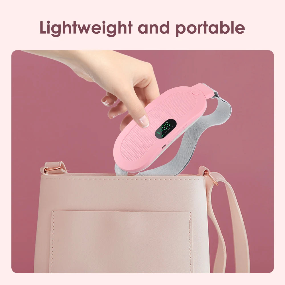 Cordless Electric Heating Pad Belt Adjustable Levels for Women Best Abdominal Heating Massager Hot Compress for Menstrual Period