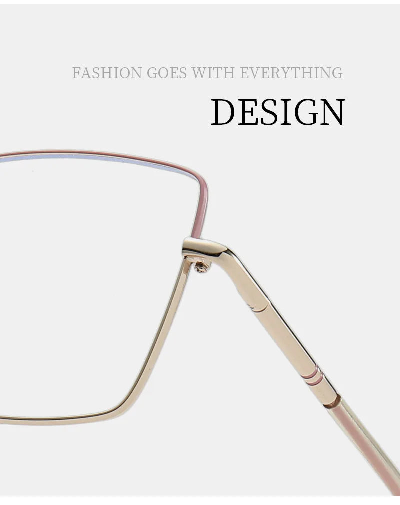 JMISUS Butterfly Prescription Glasses Woman Optical Eyeglasses for High-quality Metal Anti Blue Light Myopia Eyewear