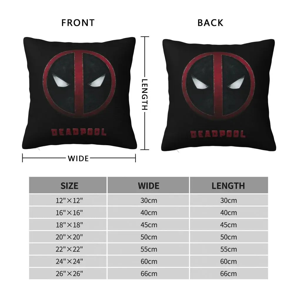 Custom Deadpool Wolverine Cartoon Manga Cushion Cover Soft Cute Pillows