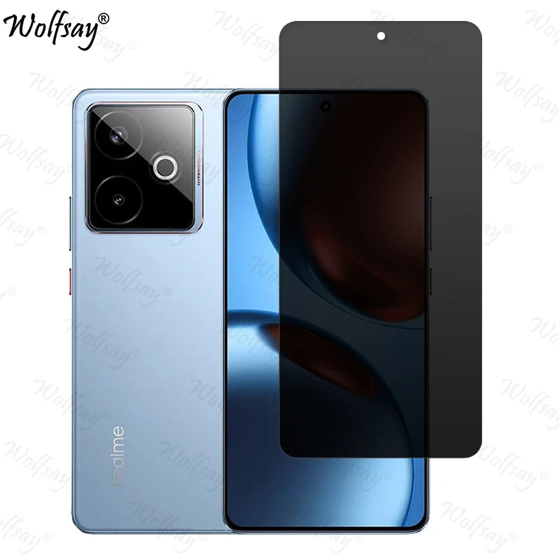 Privacy Screen Protector For Realme GT 7 China Anti-Spy Tempered Glass Realme GT7 China Camera Glass For Realme GT 7 China Glass