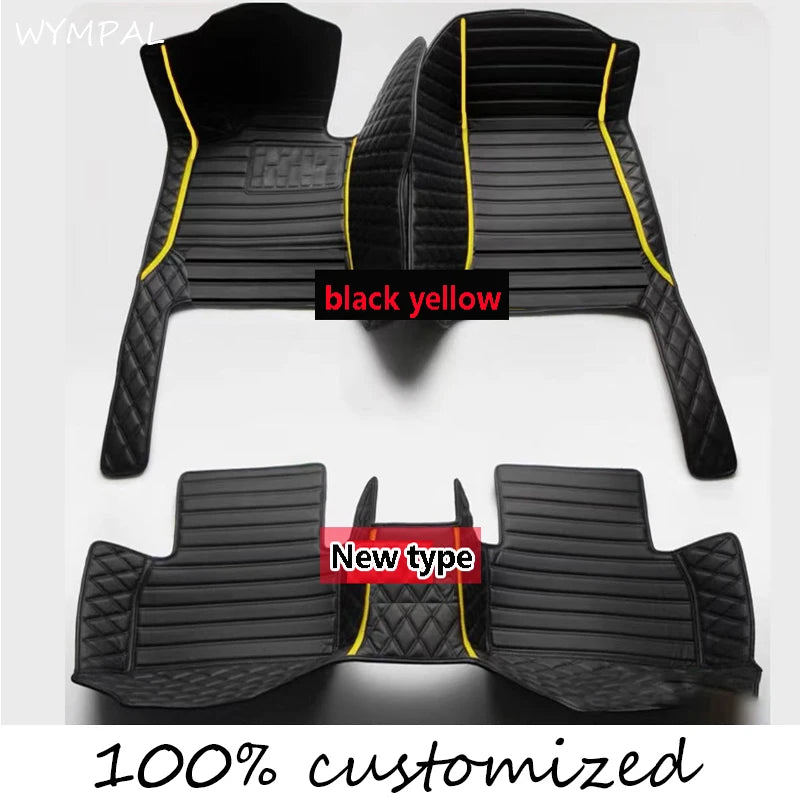 Car Floor Mats For VW Golf 4 MK4 1998 1999 2000 2001 2002 2003 car Accessories Leather Carpets Rugs Foot Pads