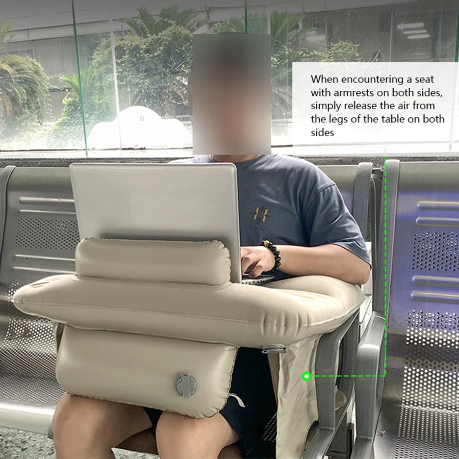 Portable computer desk, reading desk, leisure and entertainment desk, inflatable computer desk, home office desk