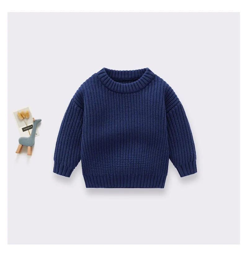 0-6Yrs Baby Boys Girls Knit Sweater Clothes 2025 New Toddler Infant Newborn Knitwear Soft Spring Long Sleeve Baby Pullover Tops