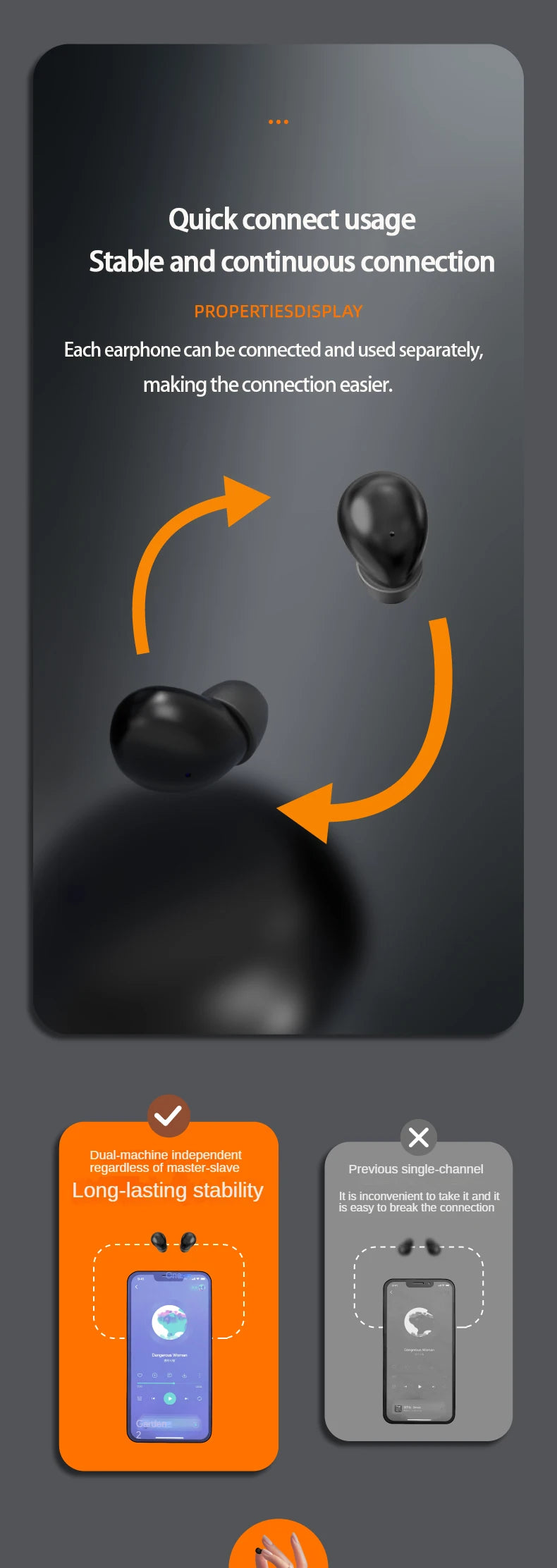 SK Mini 5.3 wireless bluetooth headset small earbuds sleep work sports invisible headphones HD HIFI bass sound quality earphones