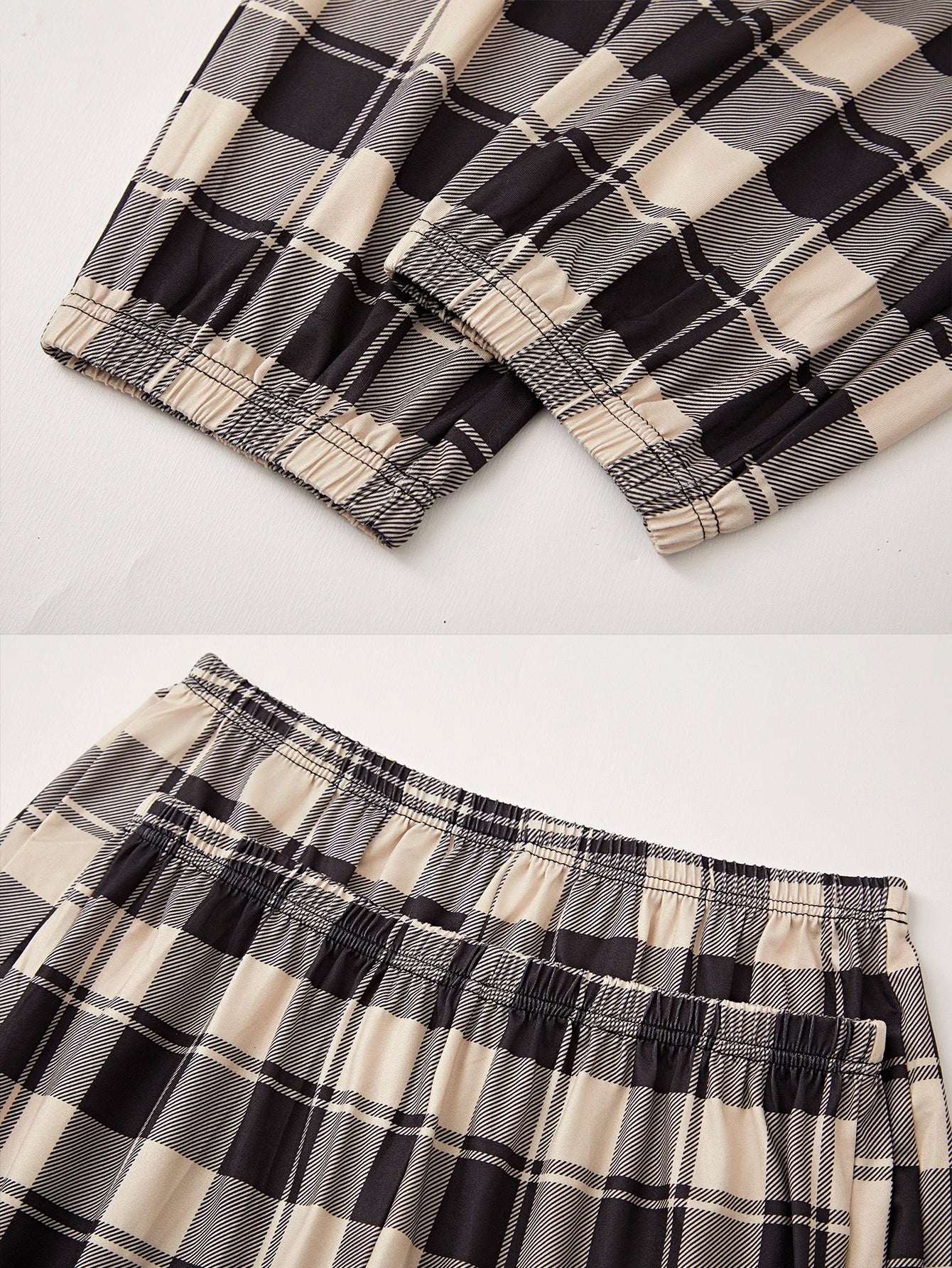 Three-piece women's comfortable pajamas New style shorts long pants short sleeved casual home wear