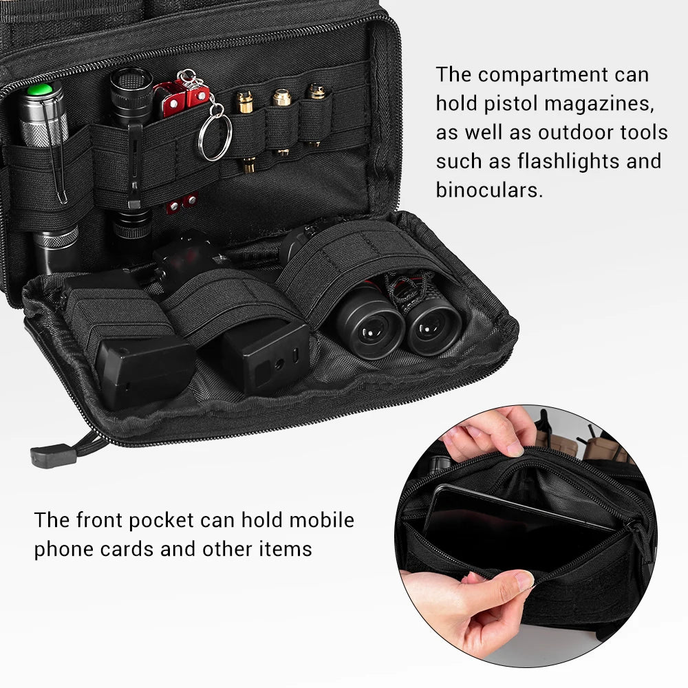 Molle Magazine Pouch Triple Mag Bag Rifle Mag Admin Pouch EDC Bag Universal Cartridge Holder Hunting Bag for M4 M14 M16 AK AR