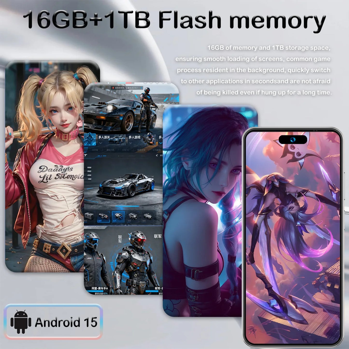 2026 Global Version I17 Promax Pro 4G 5G Dual Card Dual Standby System Original Intelligent 7.3inch 8000mAh Battery Arrival
